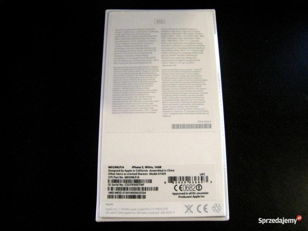 IPhone 5 16GB white Warszawa