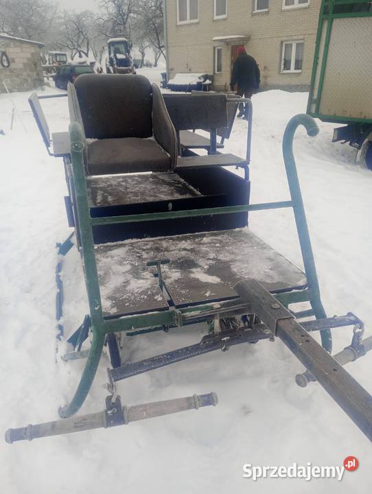 Sanie konne wysuwane kółka i hamulec