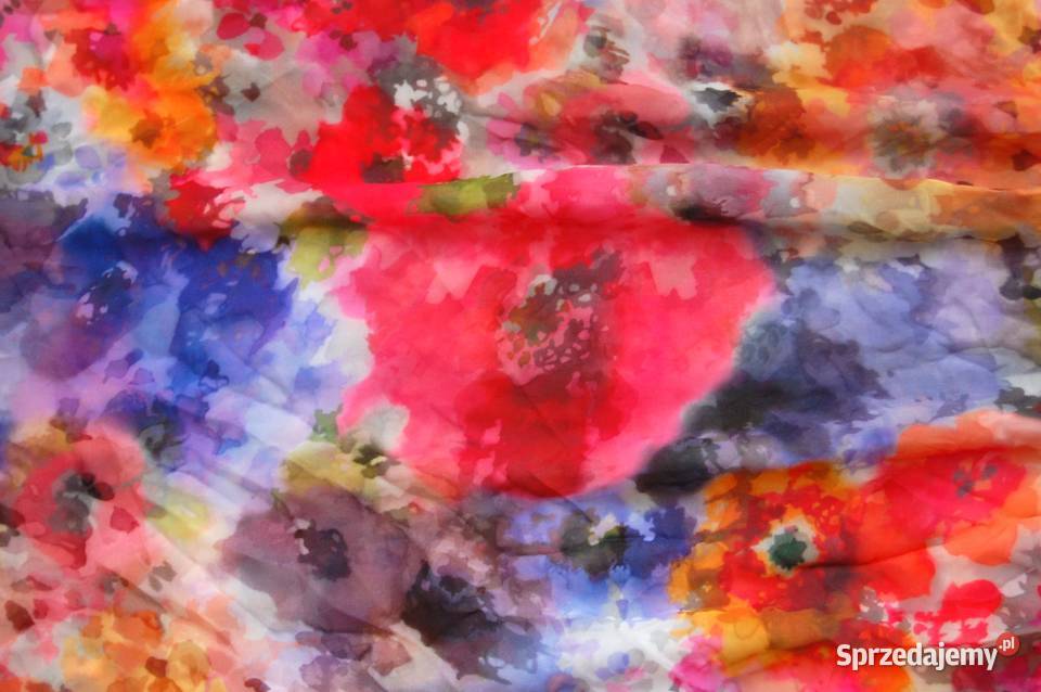 Letnia zwiewna spódnica maxi Mohito 34 XS kwiaty fioletowy Lublin