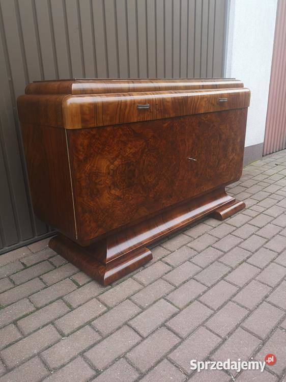 Komoda ARTDECO RTV Orzech Zjawiskowa Stara Antyk Meble Swarzędz