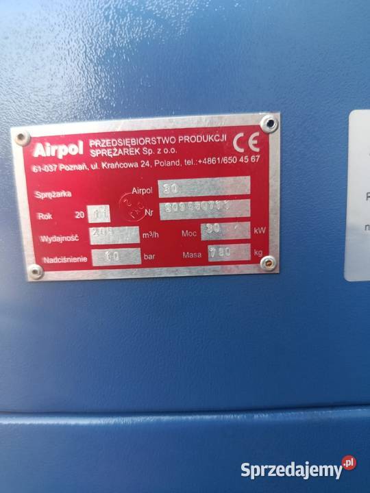 Sprężarka śrubowa AIRPOL sprzedam