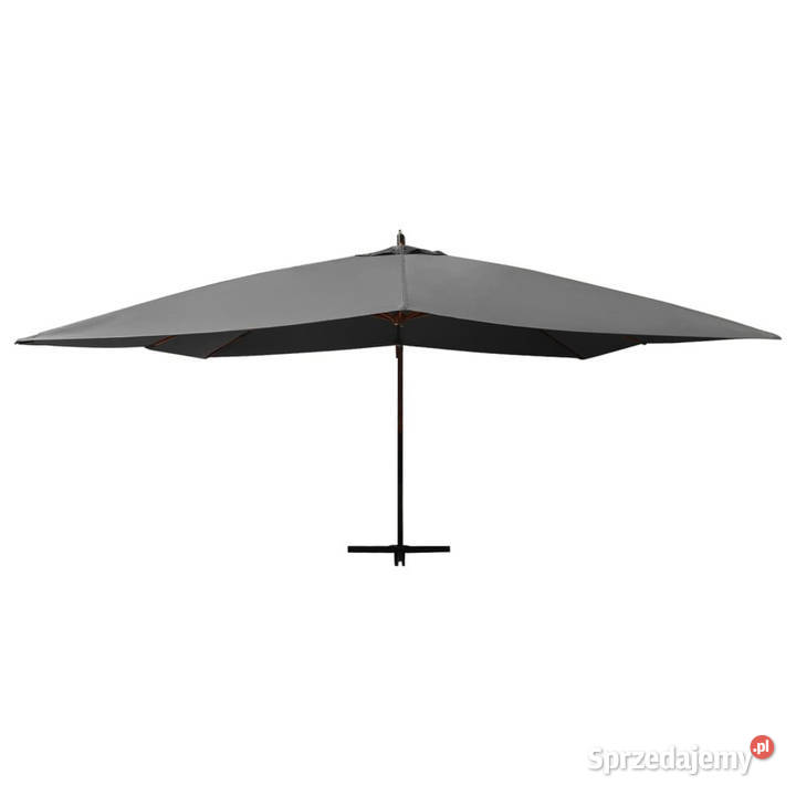 Wiszący parasol z drewnianym słupkiem 400x300 Warszawa