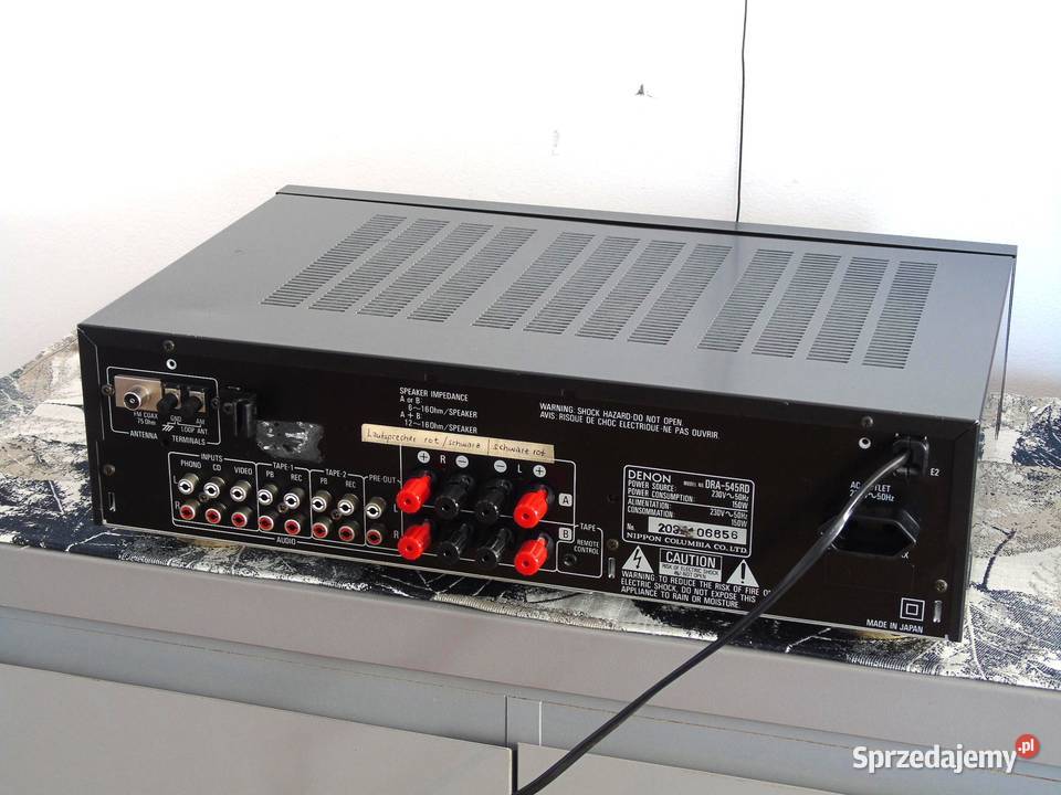 Amplituner Denon DRA545 RD sprawny i ładny Amplitunery podkarpackie Jasło sprzedam