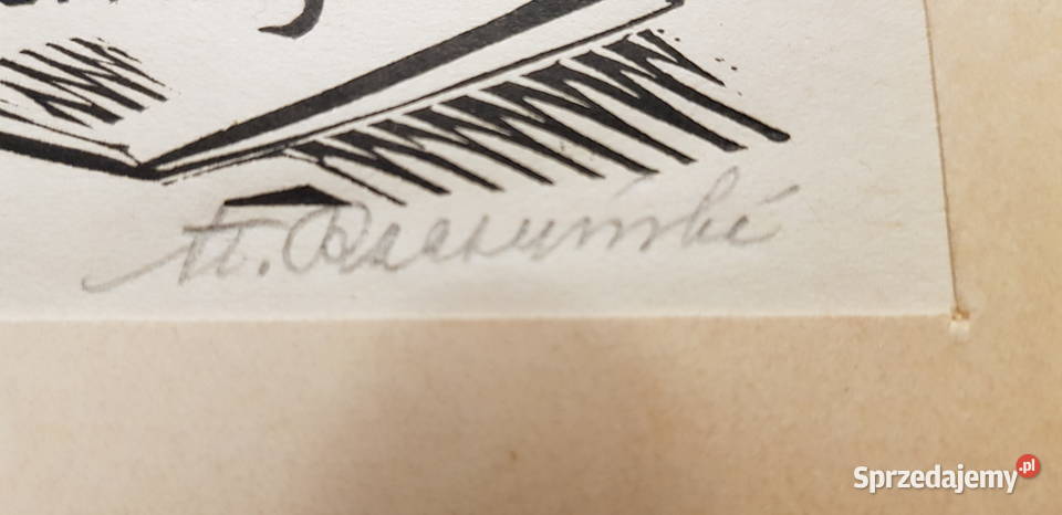 Drzeworyt miasto Toruń St Raczyńskiego łódzkie Łódź