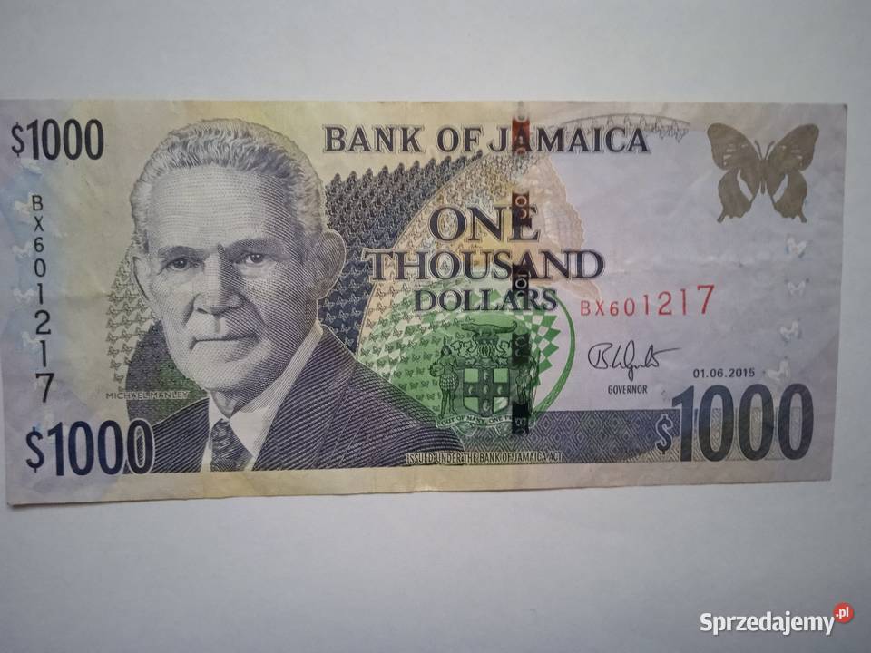 Jamajka 1000 01062015 Numizmatyka Zabrze
