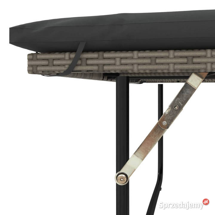 Sofa ogrodowa z poduszkami 2os szara rattan PE i mazowieckie Warszawa
