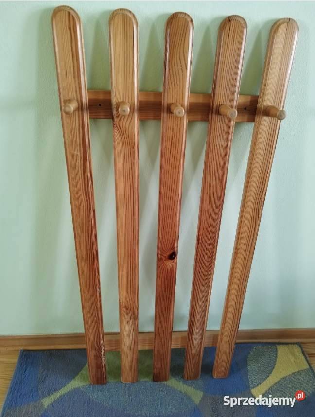 Wieszak ścienny lite drewno sosnowe Wieszaki mazowieckie Warszawa sprzedam