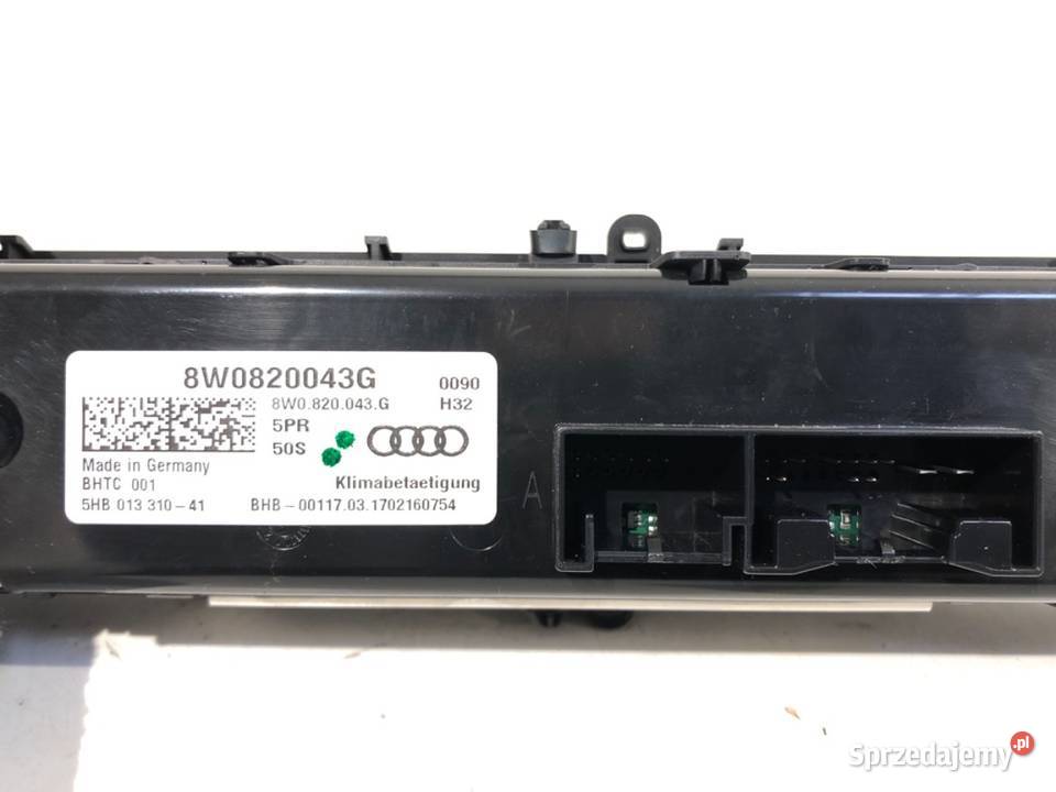PANEL STEROWANIA NAWIEWU AUDI A4 B9 8W0820043G