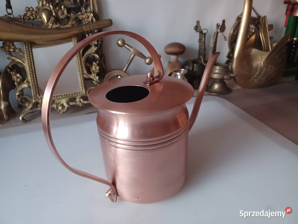 Piękna duża konewka miedziana Poznań
