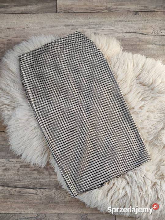 Spódnica Midi w pepitke Pepitka 34 XS Vintage podkarpackie Jasło