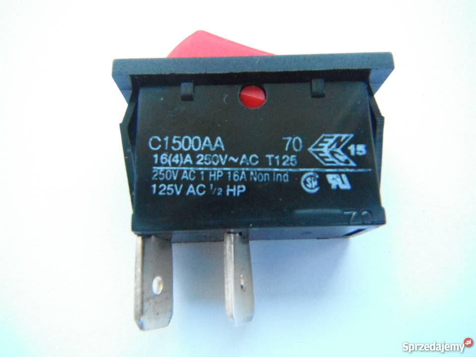 Przełącznik kołyskowy OFFON 250VAC 16A Chlewiska