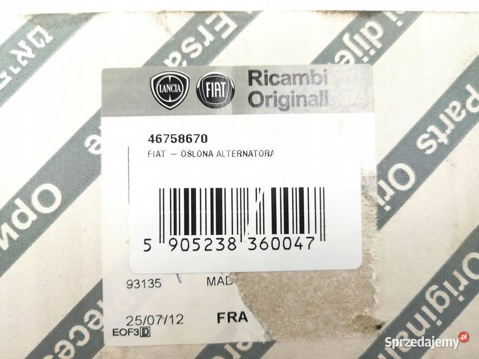 OSŁONA POMPY WSPOMAGANIA ALFA ROMEO 147 19 JTD lubelskie