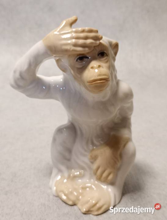 TENGRA Porcelanowe figury Małp Małpa Trzy Mądre Jawor