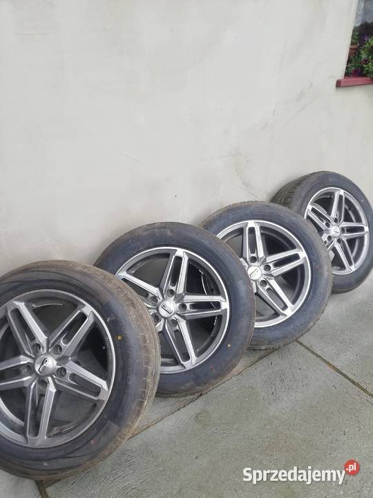 Alu felgi z oponami 225 55 r17 Nowe Bystre