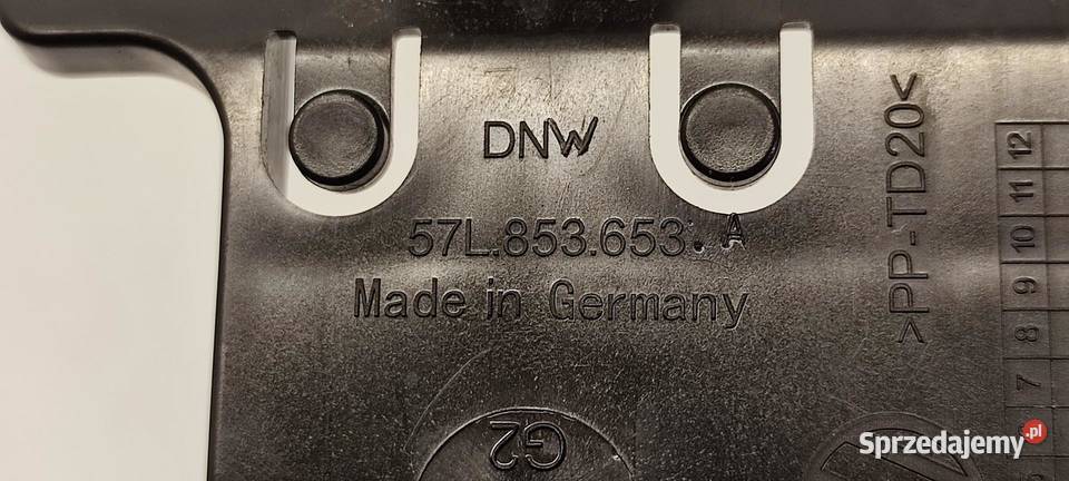 VW TAYRON MOCOWANIE RADARU PRZÓD 57L853653