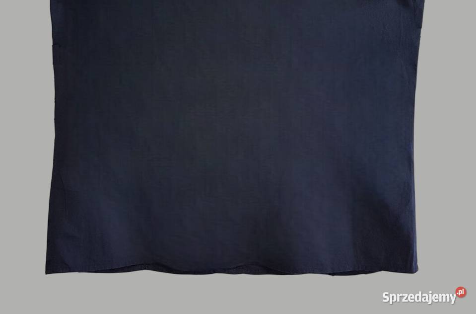 Damska bluzka granatowa bawełniana z krótkim Moda i Styl Chrzanów