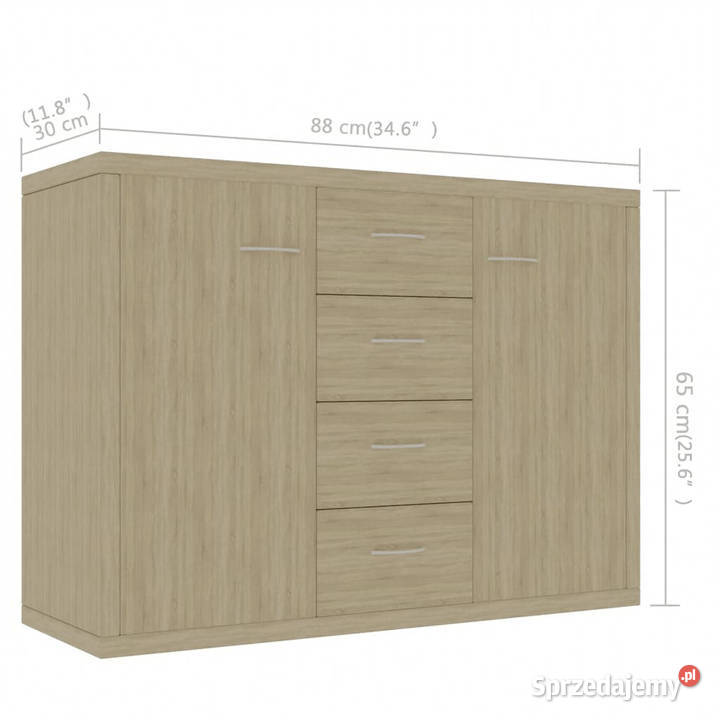 Szafka kolor dąb sonoma 88x30x65 materiał mazowieckie Warszawa