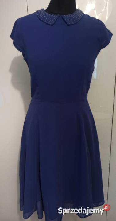 niebieska zwiewna asymetryczna Spódnice i sukienki Częstochowa