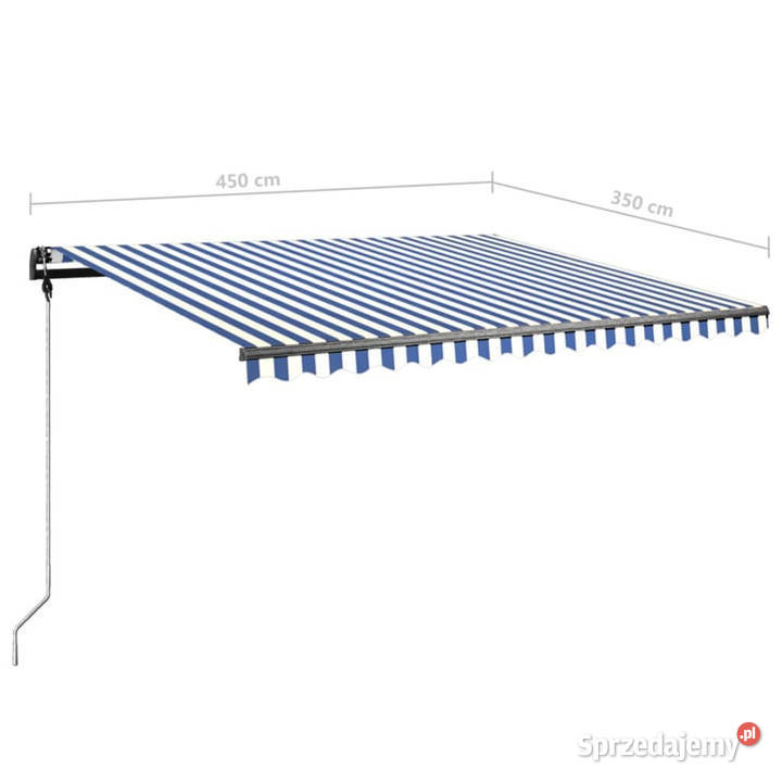 Ręcznie zwijana markiza z LED 450x350 mazowieckie Warszawa