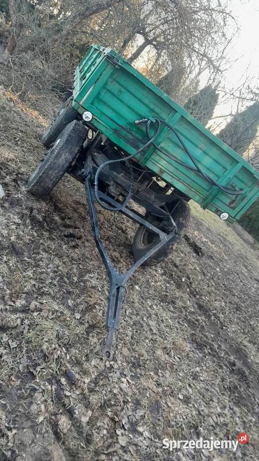 Przyczepa wywrotka na dwa tłoki nieuszkodzony Stare Zacisze