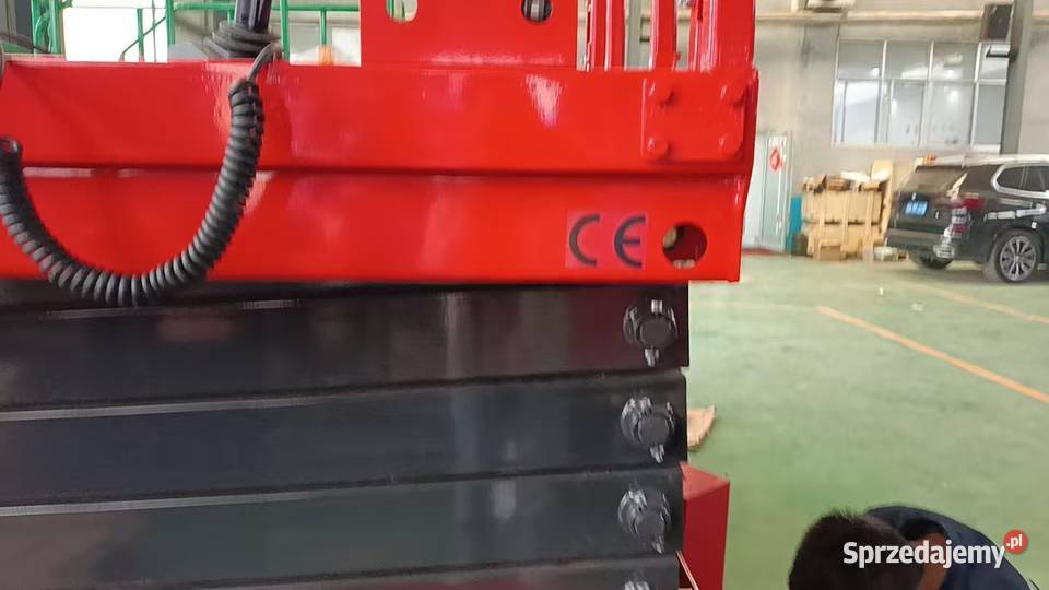 Elektryczny podnośnik podest roboczy nożycowy Dźwigi, podnośniki