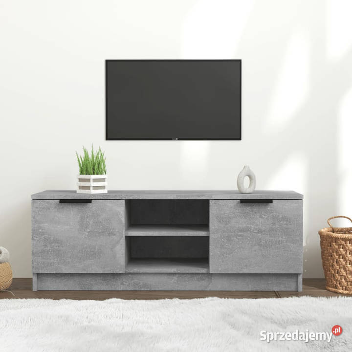 Szafka pod telewizor szarość betonu 102x35x365 Warszawa
