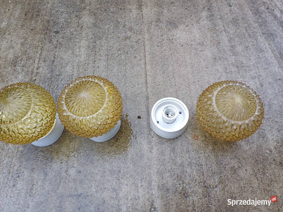 Trzy retro kinkiety z 60 tych lat firmy Lampy Lubań sprzedam
