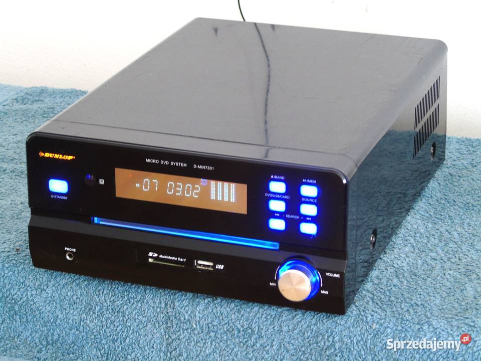 Amplituner Dunlop USB mp3 CD DVD DOSTAWA Jasło