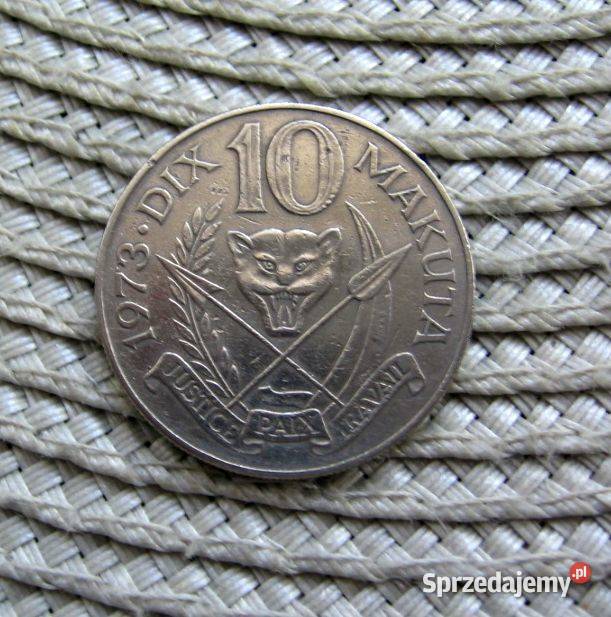Zair 10 Makuta 1973r Kalisz