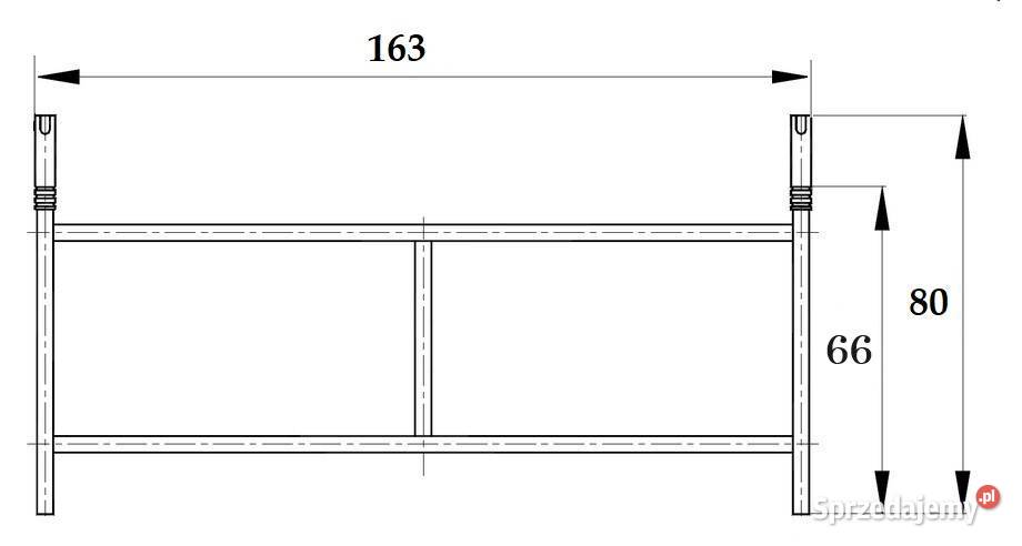 Rusztowanie warszawskie ramka 163 i 83 malowane Pozostałe Nowy Sącz