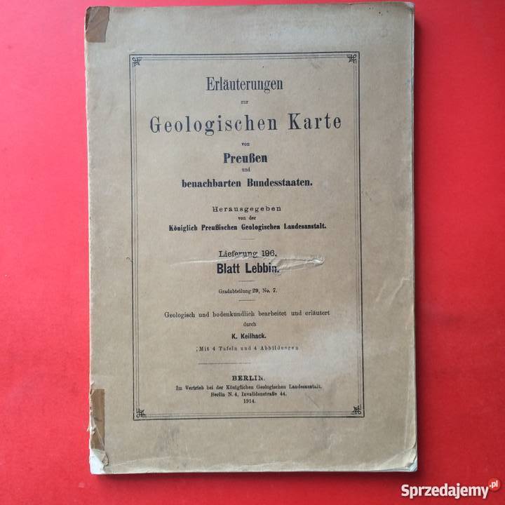 877 Geologischen Karte Szczecin