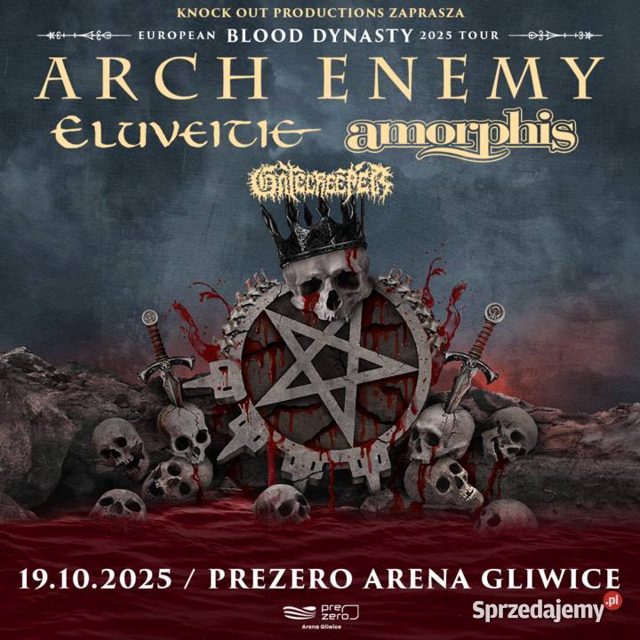 bilety na koncert Arch Enemy Eluveitie Amorphis Bilety Mysłowice
