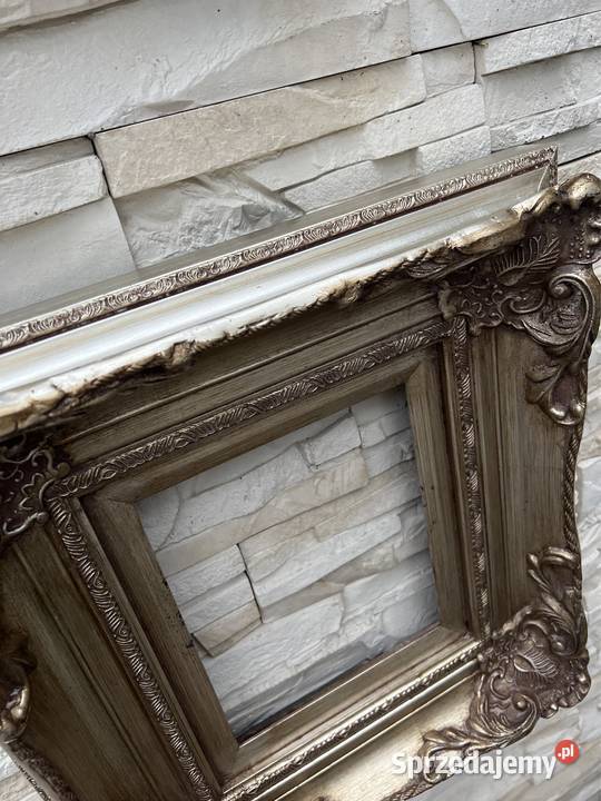 Rama rzeźbiona drewniana złota dolnośląskie Bystrzyca Kłodzka