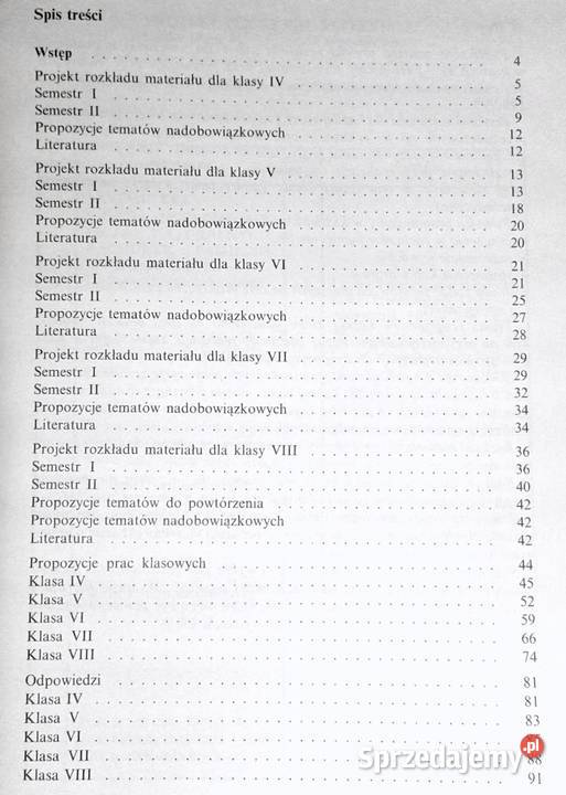 Matematyka kl 48 Materialy pomocniczwe Rok wydania 1995