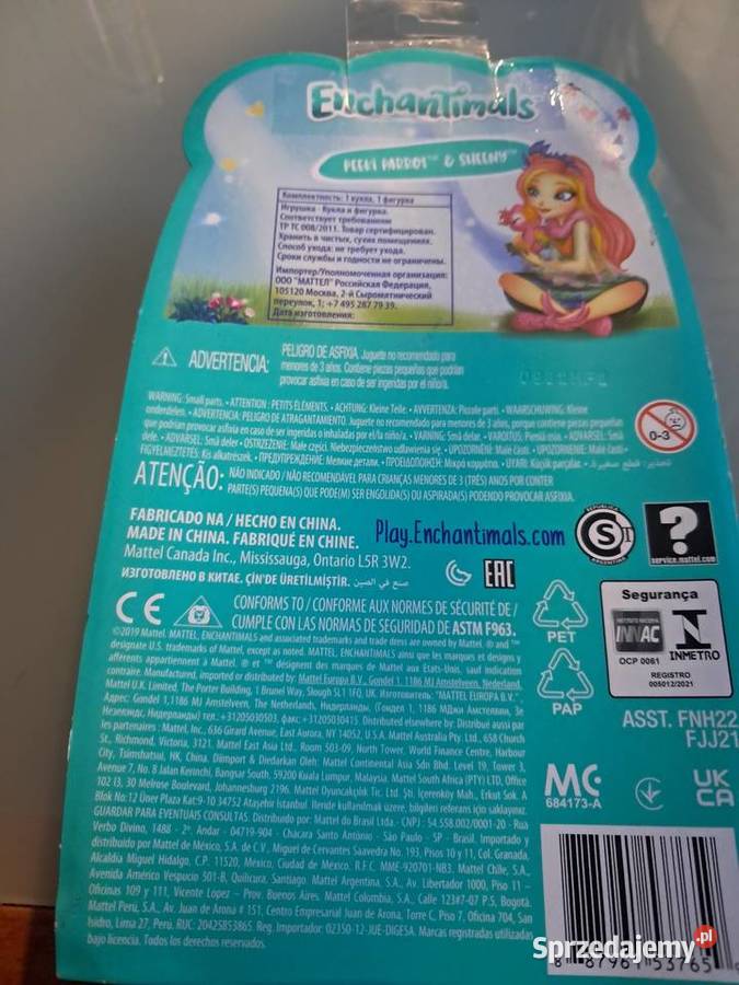 Lalka z figurką MattelEnchantimals Ciecierzyn