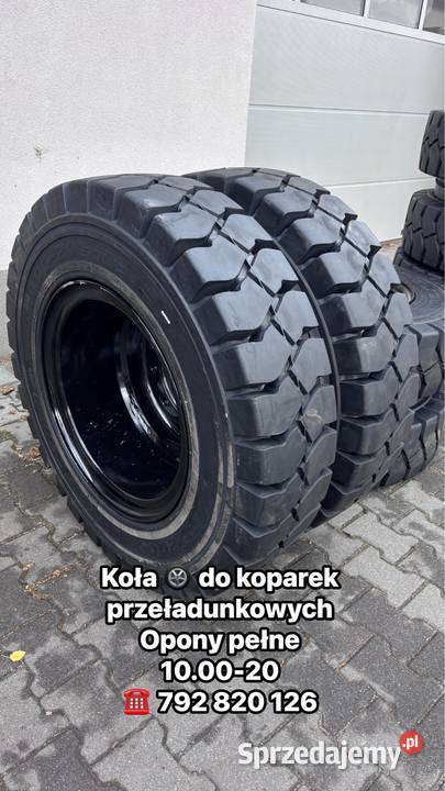 Opony pełne 100020 gotowe koła koparka Częstochowa sprzedam