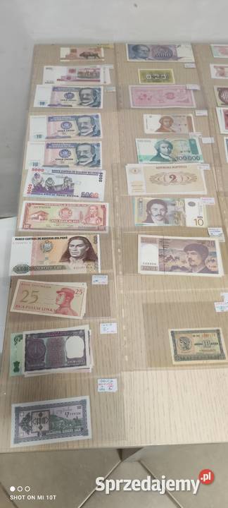 Banknoty Europa Egzotyka pojedyńcze serie UNC Miłcz