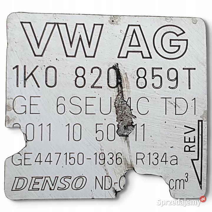 SPRĘŻARKA KLIMATYZACJI VW Golf V A3 II 8P 16 8V lubelskie Chełm