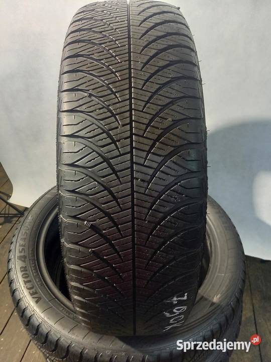 4x Opona UŻYWANA CAŁOROCZNA 19555R20 GOODYEAR Zaścianki sprzedam