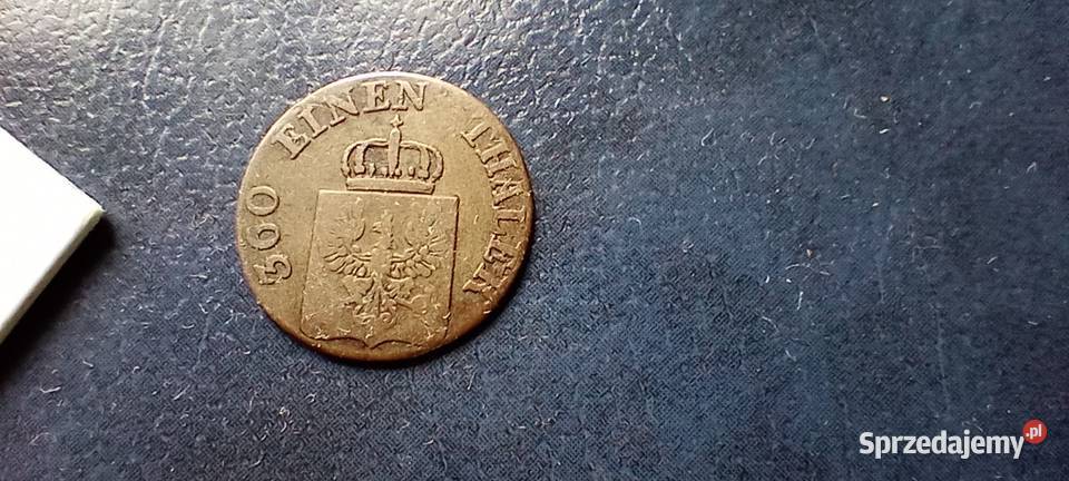 Stare monety 1 fenig 1844 Niemcy podkarpackie Lesko sprzedam