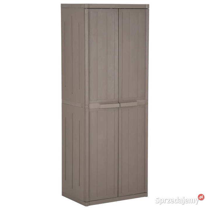 Szafka ogrodowa brązowa 65x45x172 PP stylizowane