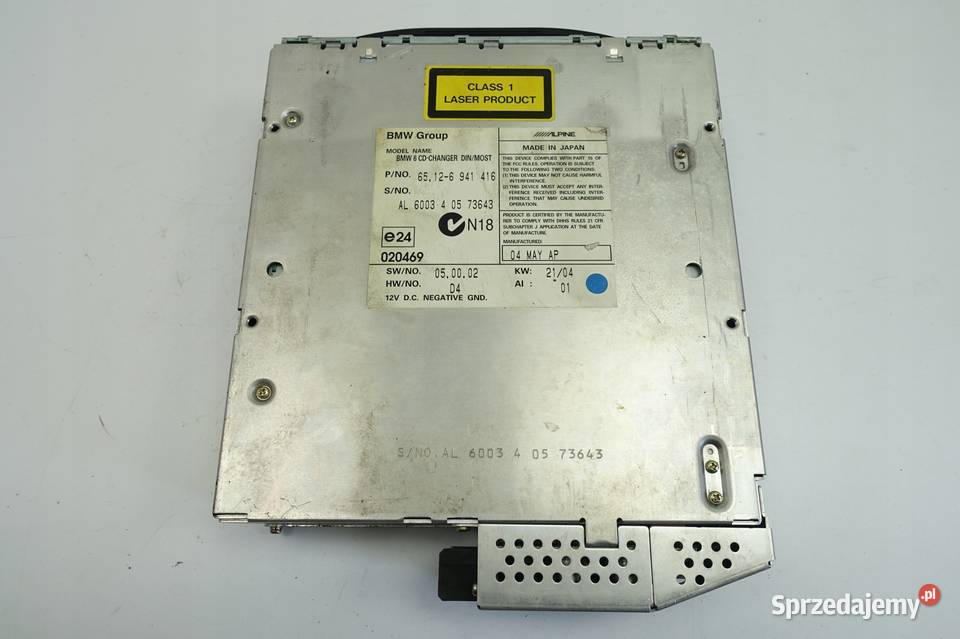 BMW E60 E61 ZMIENIRKA CD Alpine 6941416 Rudka