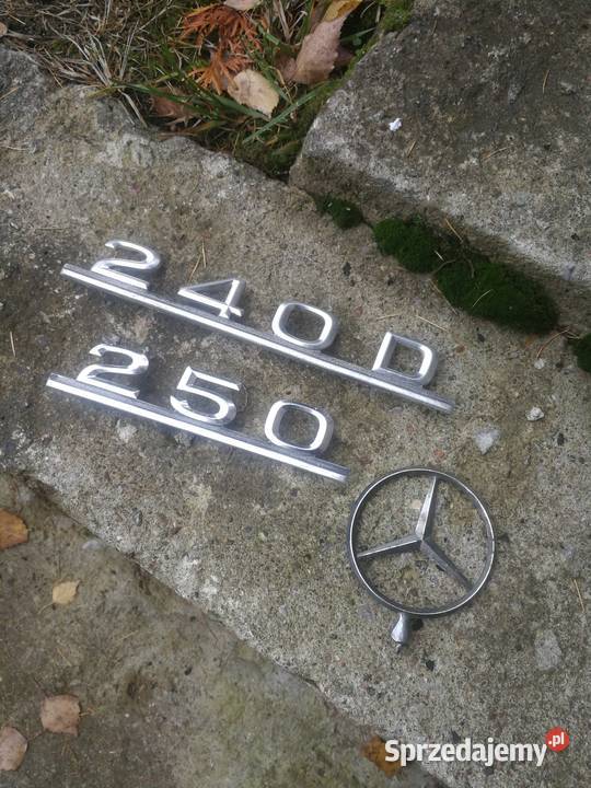 Emblemat Znaczek Napis na Klapę Mercedes W123 Emblematy sprzedam