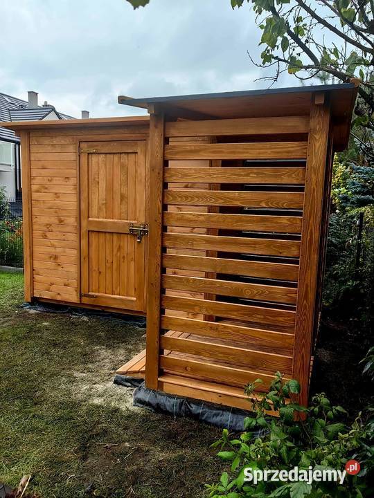 Domek narzędziowy 2 x 11 drewutnia 11 x 25m Kalety