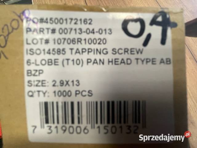 29x13 TORX ISO 14585 Blachowkręt z łbem walcowym śląskie Rydułtowy