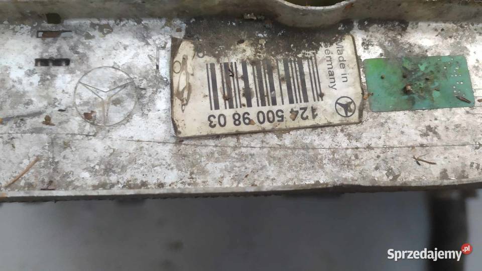MercedesBenz E W124 Chłodnica wody 1245009803 Chłodnie wody Łagiewniki sprzedam