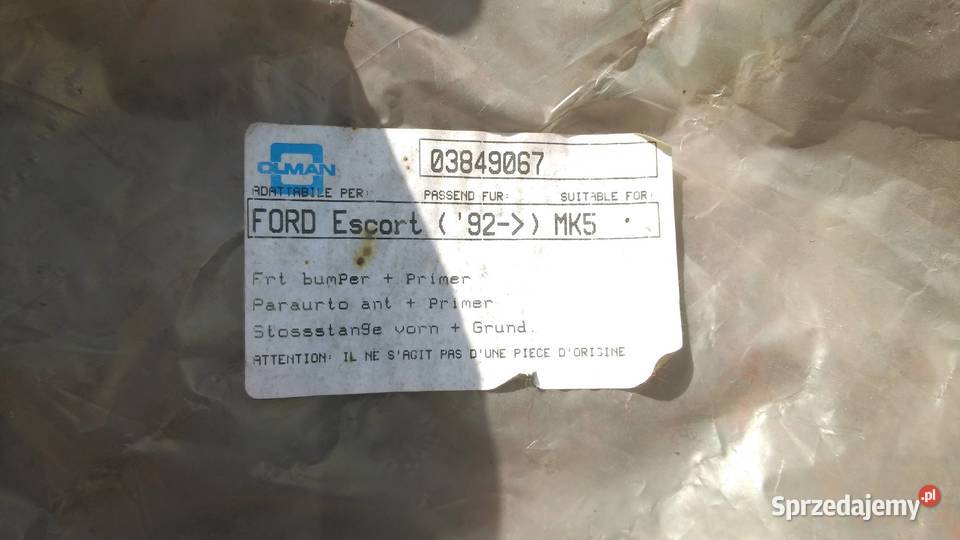 Zderzak przedni Ford Escort MK5 MK6 9094r NOWY Karoseria mazowieckie