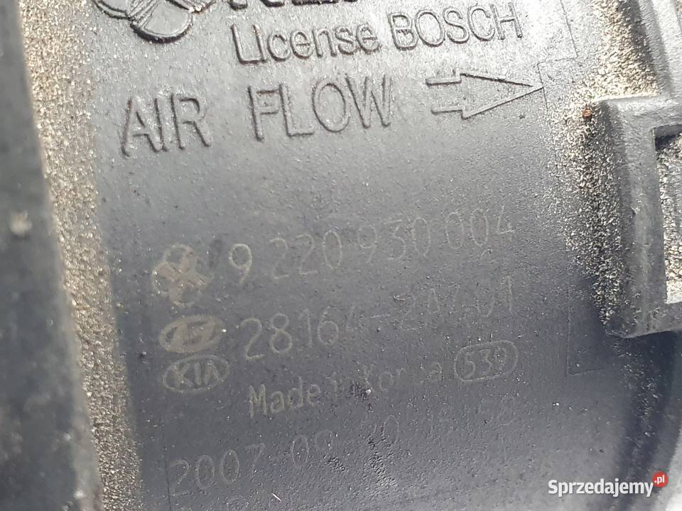 PRZEPŁYWOMIERZ POWIETRZA Kia Ceed 16 CRDI osobowe Chełm