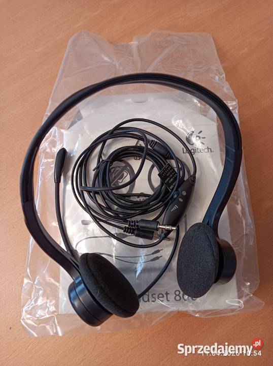 Słuchawki z mikrofonem komputerowe Logitech PC