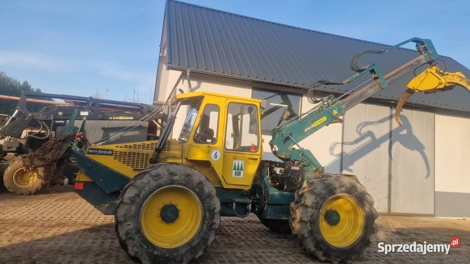 LKT Skidder zrywkowy HSM 904 8T Adler Welte Leśnictwo pomorskie Trzebielino